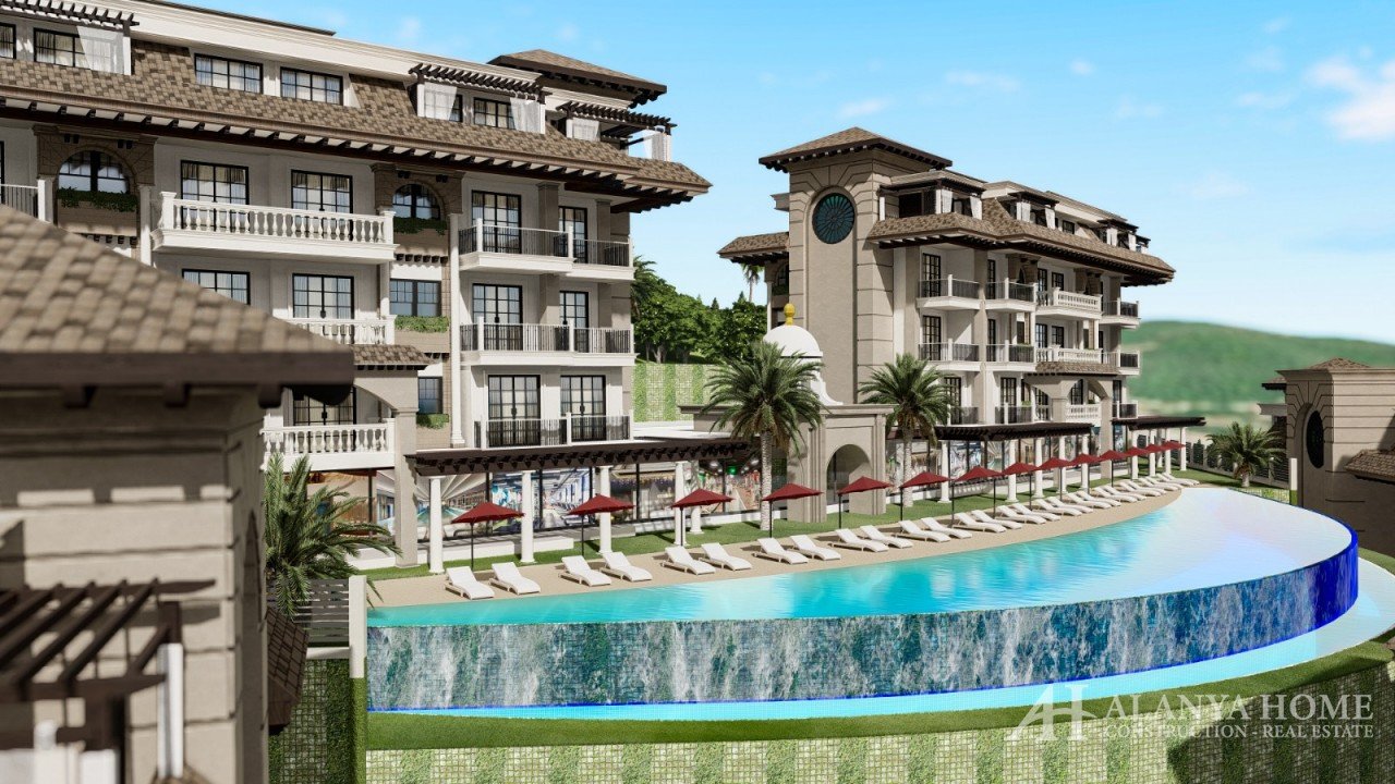 APARTMENTS AND VILLAS IN EXODUS PREMIUM TOWN KARGICAK ALANYA ANTALYA TURKEY BUY RENT SELL